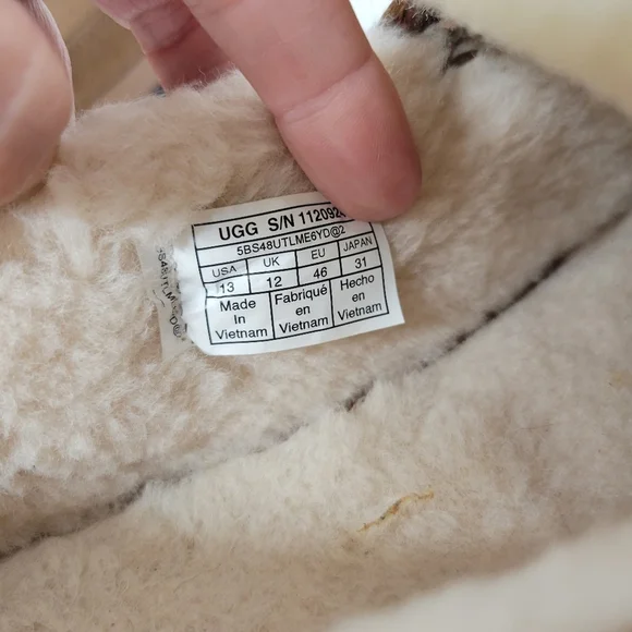 Ugg Parkdale Moc Toe Moccasin Houseshoes in Chestnut Men's Size 13 - Picture 11 of 11